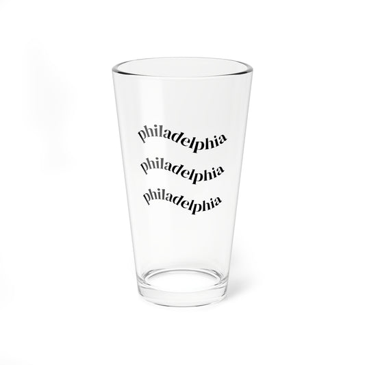 Wavy Philly Pint Glass